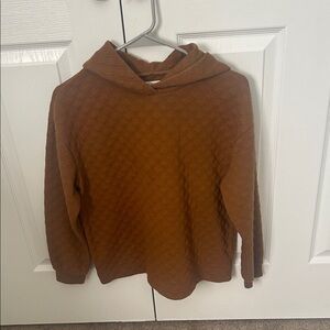Madewell Quilted Tan Hoodie size XS